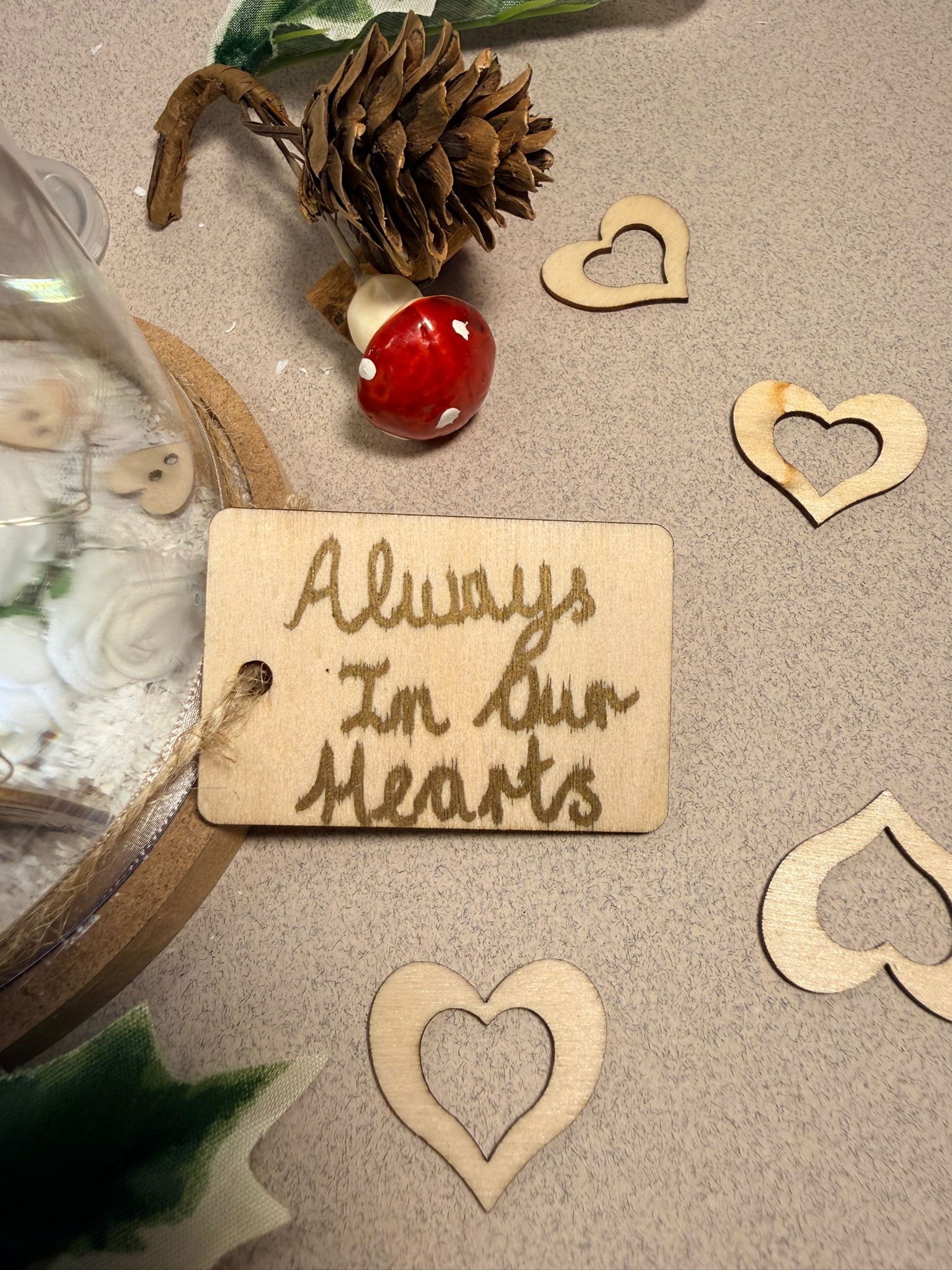 In Loving Memory Christmas Light-Up Dome Keepsake (Add Your Photo)