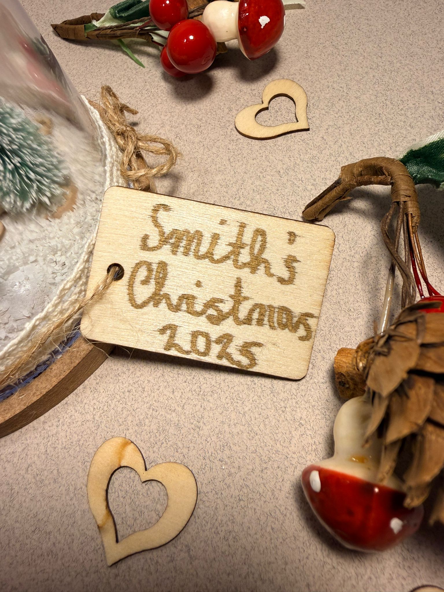 Family Christmas Personalised Light-Up Dome (Add Your Photo)